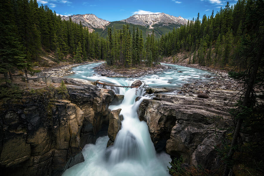 Sunwapta Falls In Jasper National Park Photograph