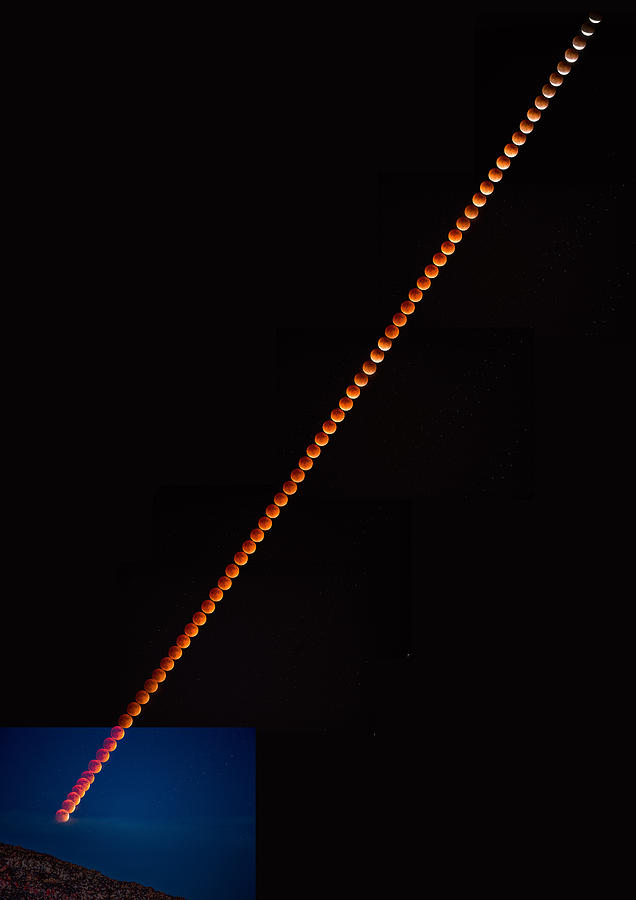 Super Blood Moon Eclipse 2015 Photograph by Peter Tellone