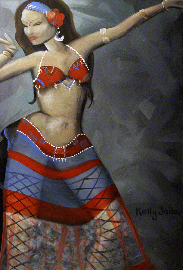 Flowers Still Life Painting - Super Dancing Wonder Woman by Kelly King