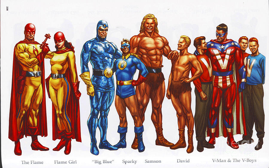 Super Hero league Digital Art by Vintage Collectables