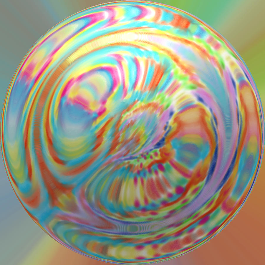 Super lastic bubble plastic Digital Art by Kevin Caudill
