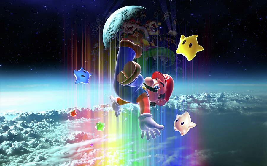 Super Mario Galaxy Digital Art By Sandra Rodriguez 3461