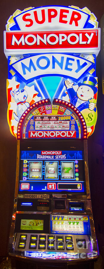 Super Monopoly Money Slot Machine at Lumiere Place Casino Photograph by David Oppenheimer