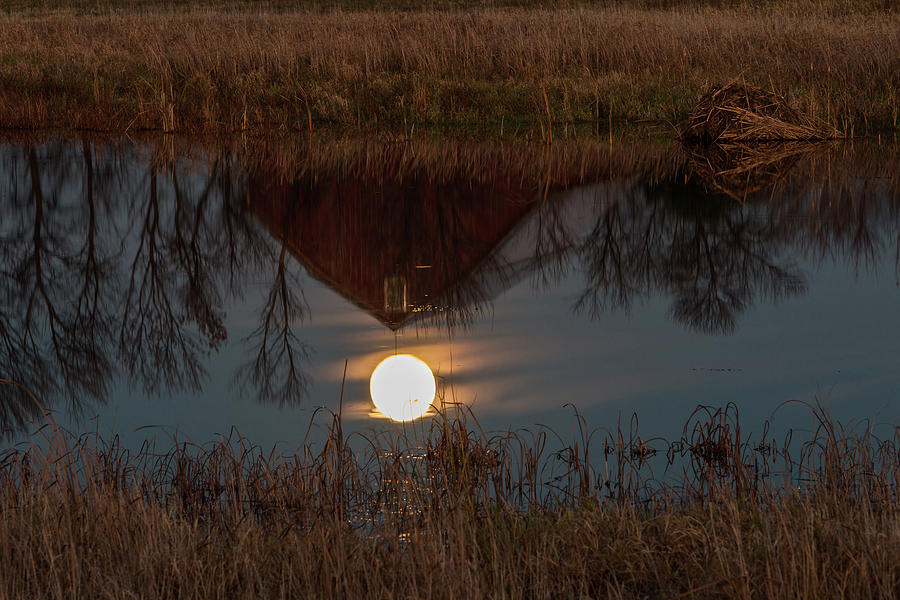 Super Moon and Barn Series #4 Photograph by Patti Deters