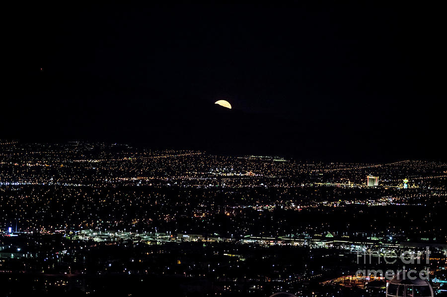 Las Vegas Photograph - Super Moon in Las Vegas by Sv