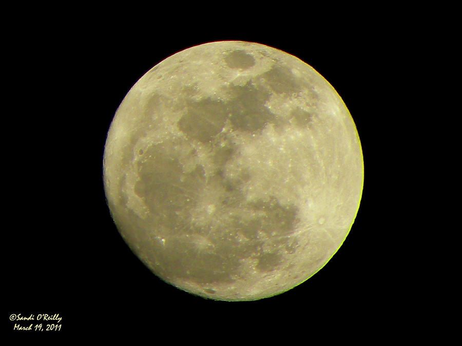 Super Moon March 19 2011 Photograph by Sandi OReilly