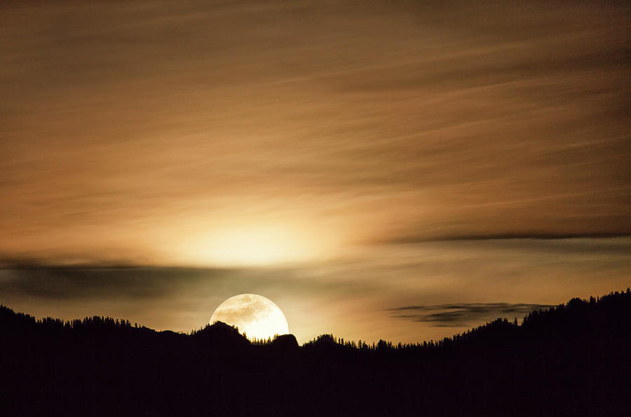 Super Moon Over Cimarron Ridge Photograph by Denise Bush