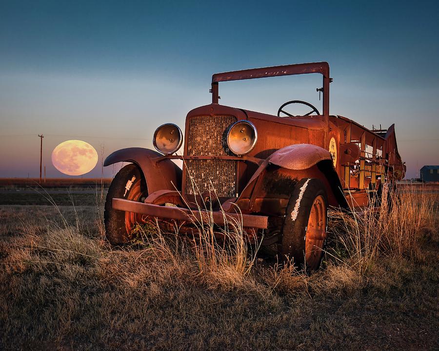 Texas Photograph - Super Moon Over My Fender by Harriet Feagin