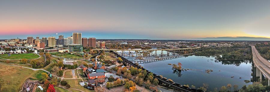 Rva Photograph - Super Moon over RVA by Tredegar DroneWorks Rva Photograph - Super Moon over RVA by Tredegar DroneWorks