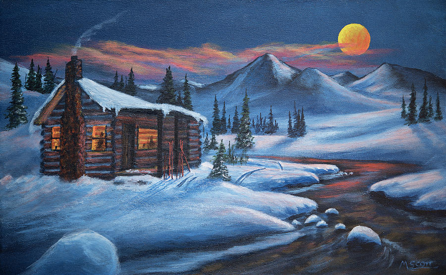 Moonlight Hyperbole Painting by Michael Scott
