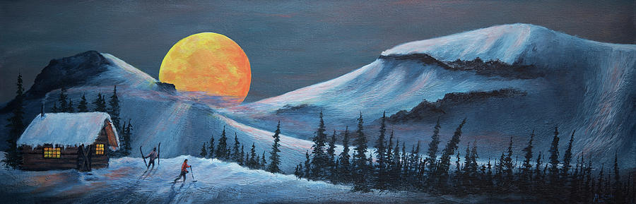 Lunar Landing Painting by Michael Scott