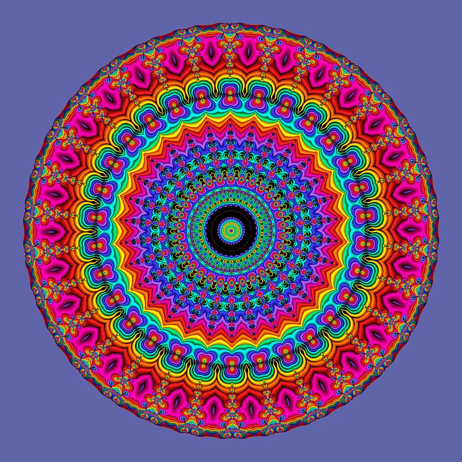 Download Super Rainbow Mandala Digital Art by Ruth Moratz