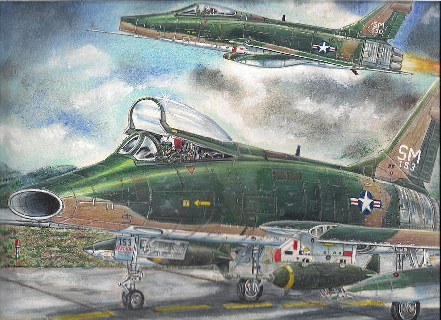 Landscape Drawing - Super Sabre by James Beal Landscape Drawing - Super Sabre by James Beal