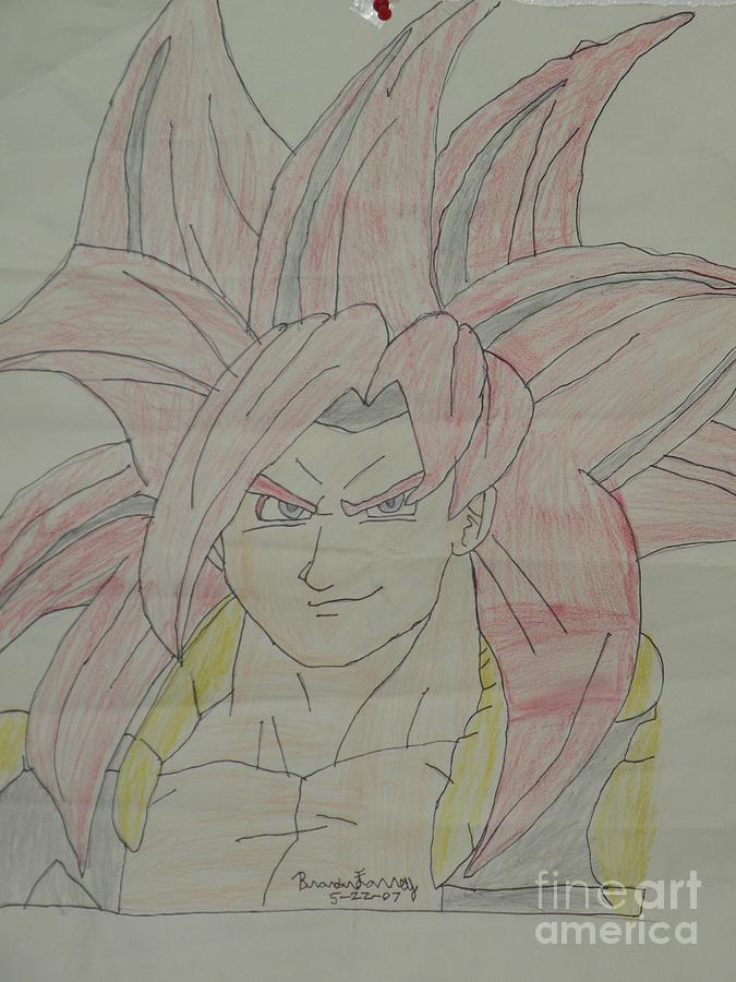 ArtStation - Gogeta super sayan 4 redraw (2015 draw art )