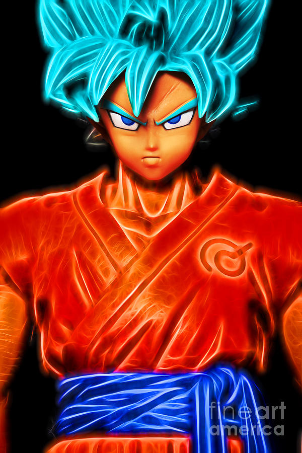 Super Saiyan God Goku Digital Art