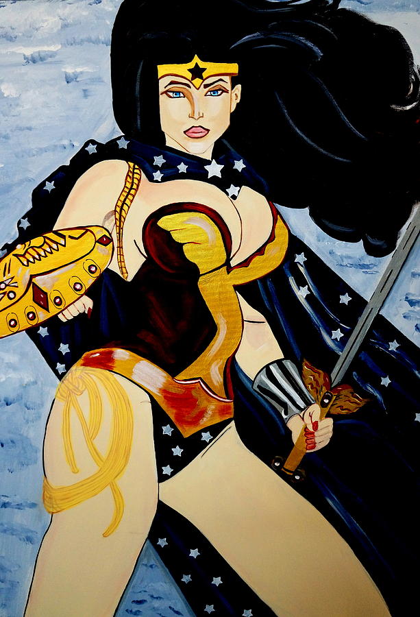Wonder Women Painting by Nora Shepley