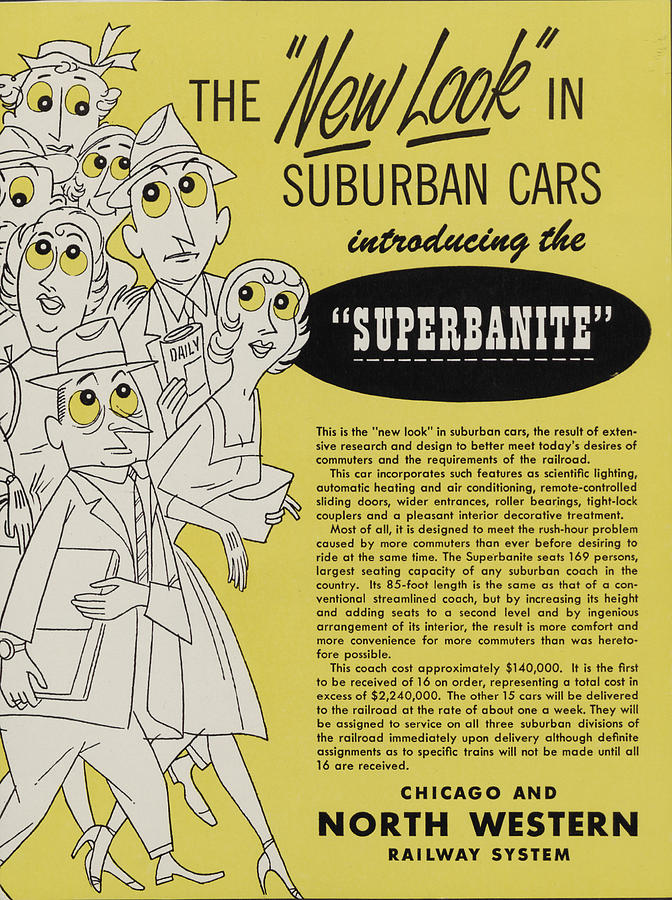 Superbanite Railway Car Ad Photograph by Chicago and North Western Historical Society
