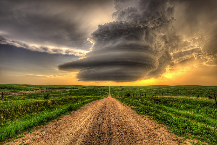 Nature Photograph - Supercell Highway by Douglas Berry