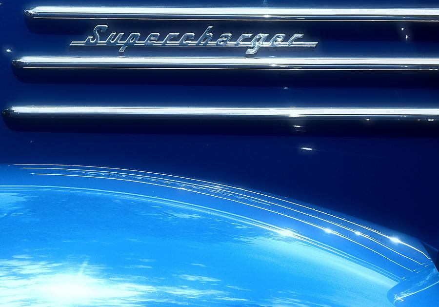 Blue Car Photograph - Supercharger by David  Hubbs