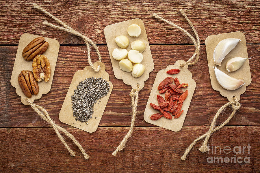 Superfood Abstract With Price Tags Photograph by Marek Uliasz