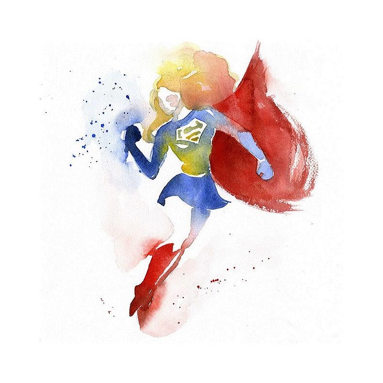 Hero Painting - Supergirl by Blue Mess Store