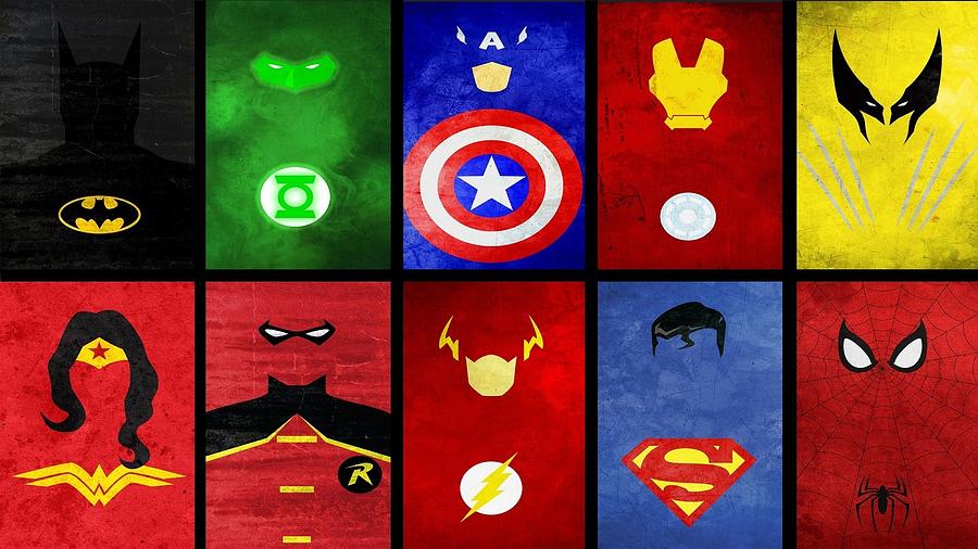Superheroes collage-25070 by Jovemini ART Superheroes collage-25070 by Jovemini ART