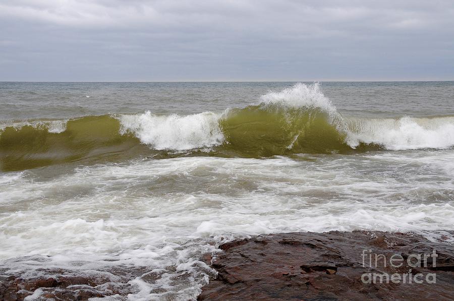 Superior April Waves Photograph by Sandra Updyke