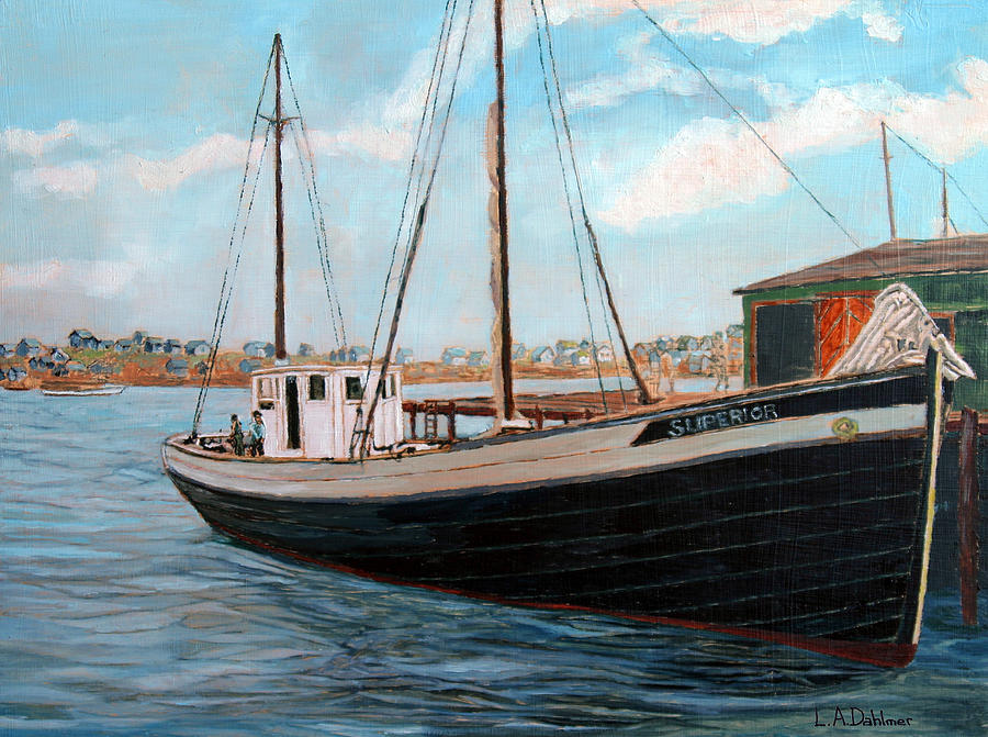 Superior at the Wharf Painting by Laurence Dahlmer