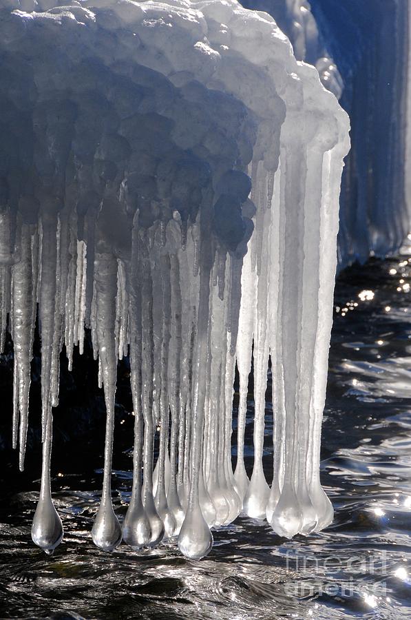 Superior Ice Drops Photograph by Sandra Updyke
