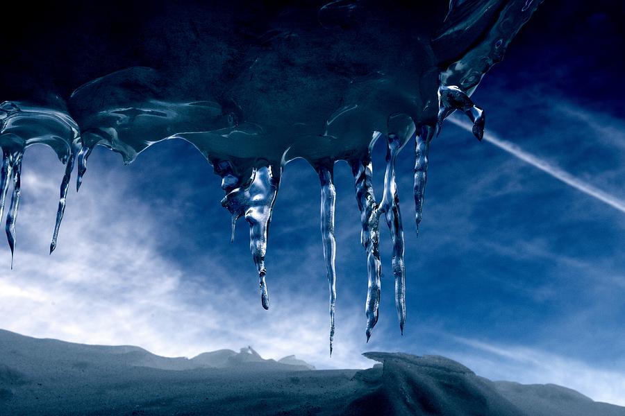 Winter Photograph - Superior Icicles by Tim Beebe