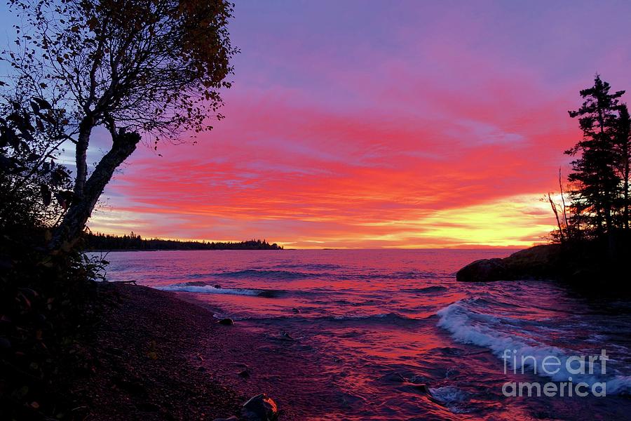 Superior Wow Sunrise Photograph by Sandra Updyke