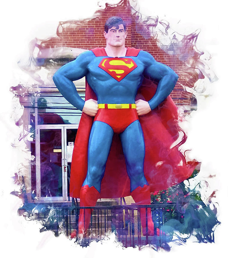 Superman Digital Art by Kathy Kelly