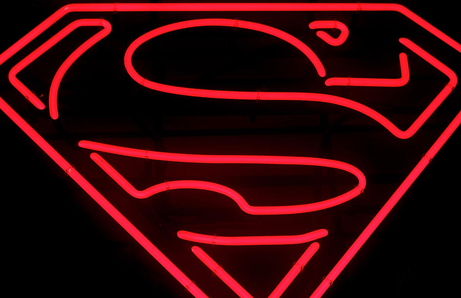 Superman Neon Photograph by Brian Murphy - Fine Art America