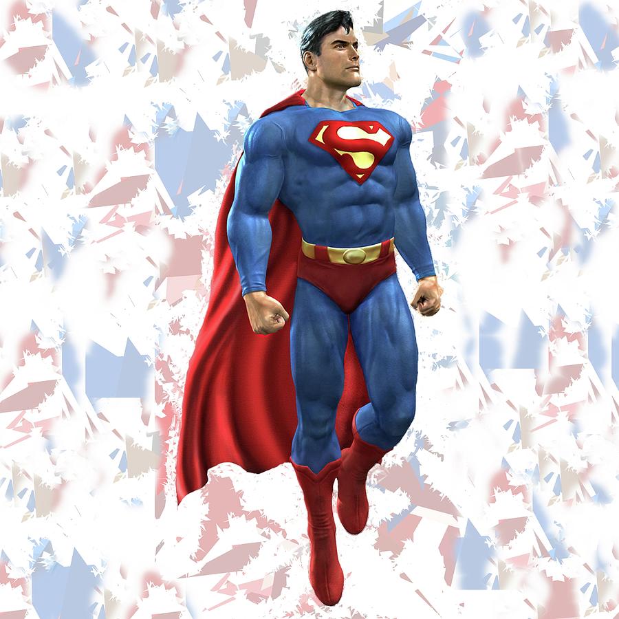 Superman Splash Super Hero Series Mixed Media by Movie Poster Prints
