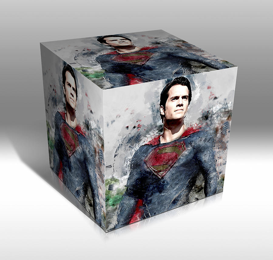 Superman Superhero Mixed Media by Marvin Blaine