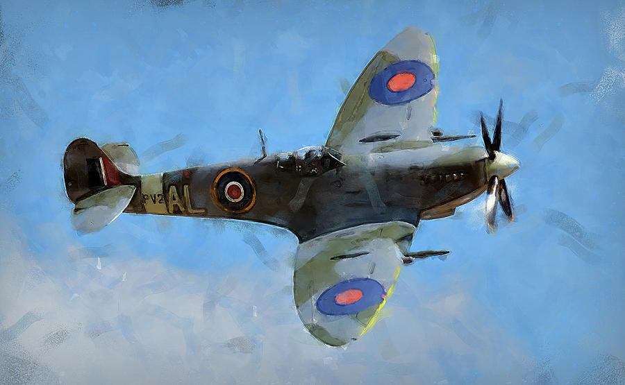 Supermarine Spitfire - 01 Painting by AM FineArtPrints
