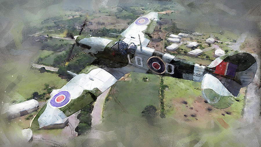 Supermarine Spitfire 08 Painting By Am Fineartprints