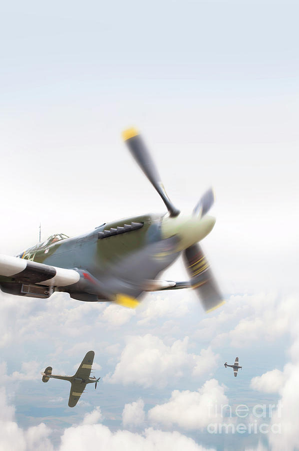 Supermarine Spitfire Airplanes In Flight Photograph by Lee Avison