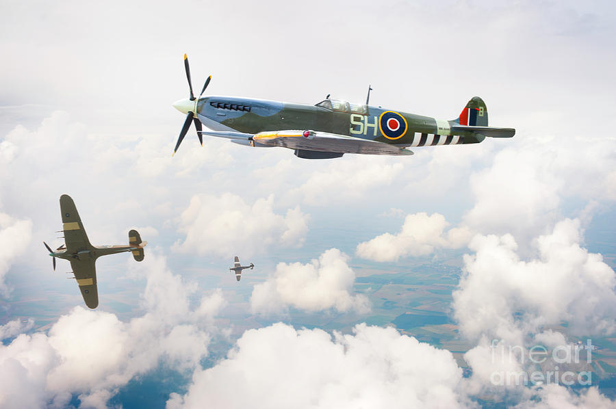 Supermarine Spitfire Flying Photograph by Lee Avison