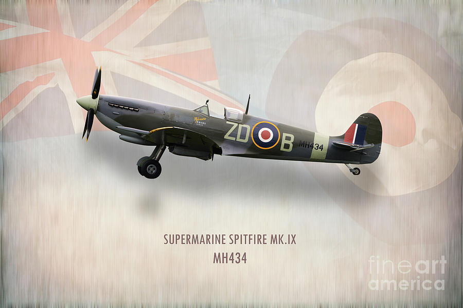 Supermarine Spitfire Mk.IX MH434 Digital Art by Airpower Art