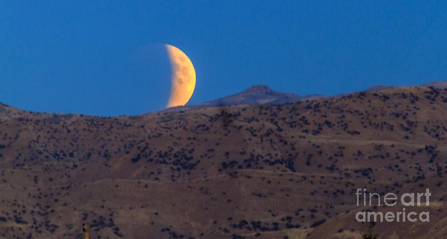 Space Photograph - Supermoon Eclipse by Robert Bales