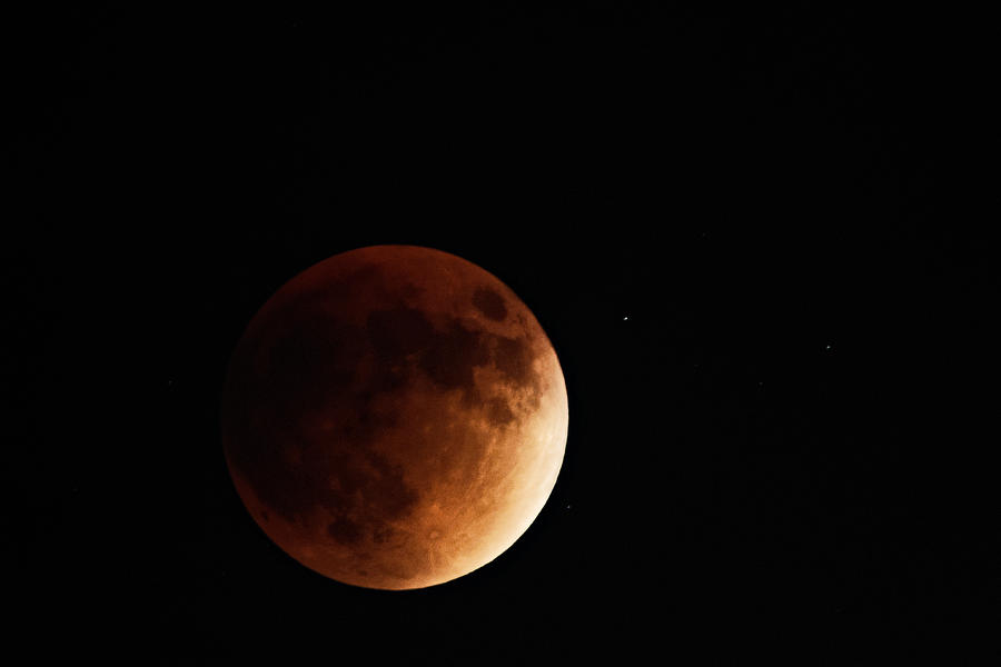 Supermoon Eclipse September 2015 Photograph by Adam Rainoff