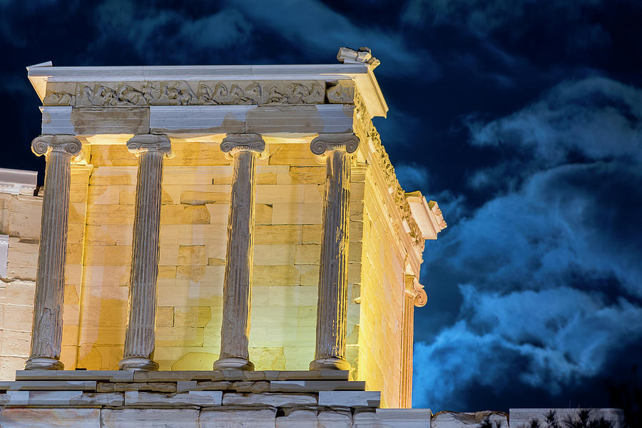 Landscape Photograph - Supermoon In Acropolis by Nikos Stavrakas Landscape Photograph - Supermoon In Acropolis by Nikos Stavrakas