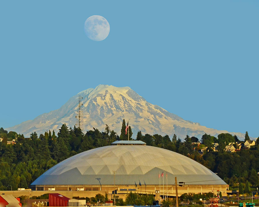 SuperMoon over Dome Photograph by Jack Moskovita Fine Art America