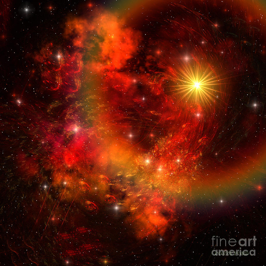 Supernova Painting by Corey Ford