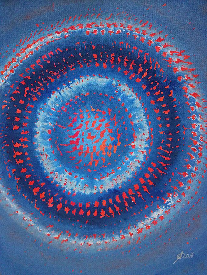 Supernova original painting Painting by Sol Luckman