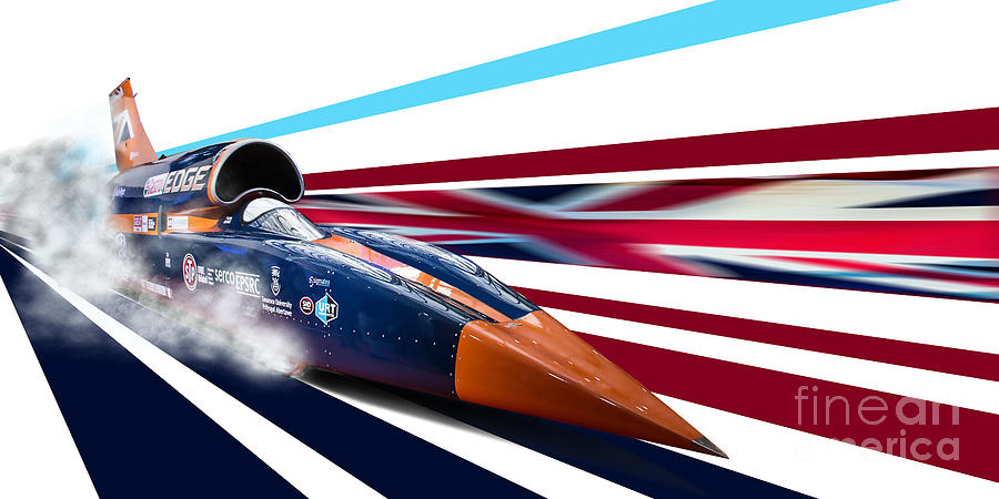 Supersonic Brit Digital Art by Roger Lighterness