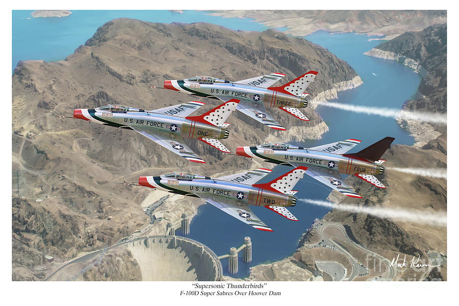 Supersonic Thunderbirds Painting by Mark Karvon