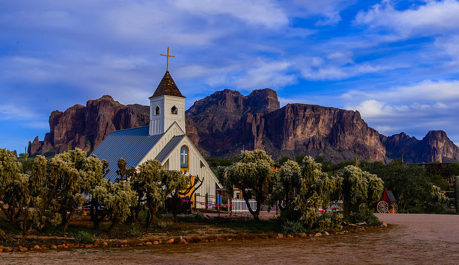 Superstition Church Photograph by Mike Ronnebeck