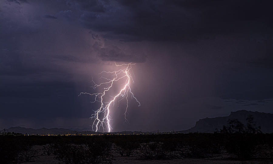 Superstition Lightning  Photograph by Saija Lehtonen